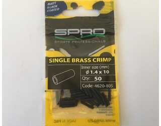 MATTE BLACK SINGLE BR CRIMP Nº 1.4XL10 (50 unidades)