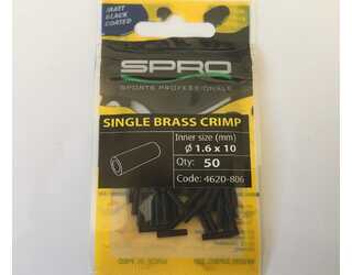 MATTE BLACK SINGLE BR CRIMP Nº 1.6XL10 (50 unidades)