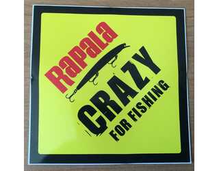 ADHESIVO RAPALA CRAZY FOR FISHING  ADHESIVO RAPALA CRAZY FOR FISHING