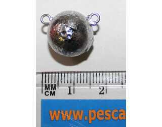 PLOMO DOBLE ANILLA INOX 18GR  PLOMO DOBLE ANILLA INOX 18GR