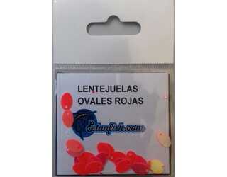 LENTEJUELAS OVALES COMPETICION ROJAS  LENTEJUELAS OVALES COMPETICION ROJAS