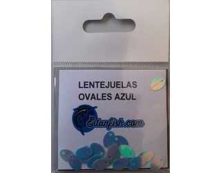 LENTEJUELAS OVALES COMPETICION AZUL  LENTEJUELAS OVALES COMPETICION AZUL