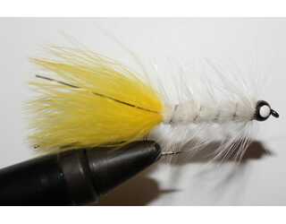 STREAMER CABEZA WOLLY BUGGER WHITE/YELLOW STREAMER CABEZA WOLLY BUGGER WHITE/YELLOW