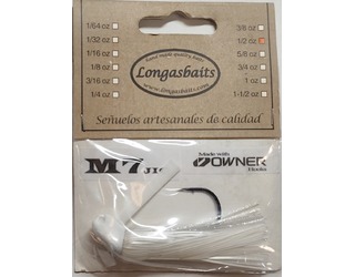 LONGASBAITS M7 JIG 3/8OZ WHITE
