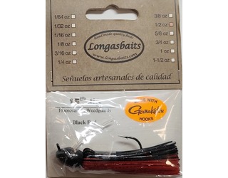 LONGASBAITS 15th JIG 1/2OZ BLACK RED