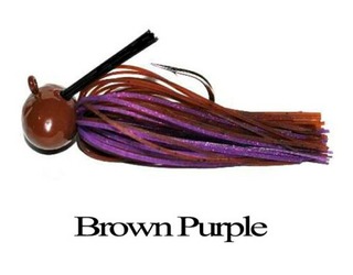 LONGASBAITS FOOTBALL JIG MINI 3/8OZ BROWN PURPLE