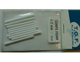 CILINDRO DE FOAM, CORPS FOAM 2mm (10u) WHITE  CILINDRO DE FOAM, CORPS FOAM 2mm (10u) WHITE