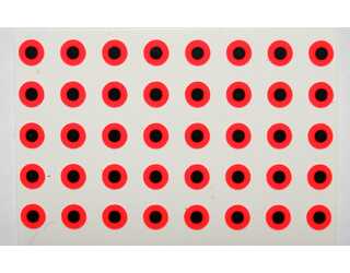 FLAT EYES FLUO RED 3,5mm (40 unidades)  FLAT EYES FLUO RED 3,5mm (40 unidades)