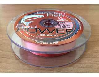 NYLON GOLDEN FISH RED POWER 1000m 0.18 mm 3.60kg NYLON GOLDEN FISH RED POWER 1000m 0.18 mm 3.60kg