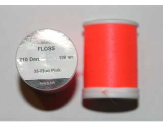 HILO DE MONTAJE FLOSS Den.210 100m Fluo Pink  HILO DE MONTAJE FLOSS Den.210 100m Fluo Pink