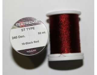 HILO DE MONTAJE ST TYPE 240Den 50m BLACK RED  HILO DE MONTAJE ST TYPE 240Den 50m BLACK RED