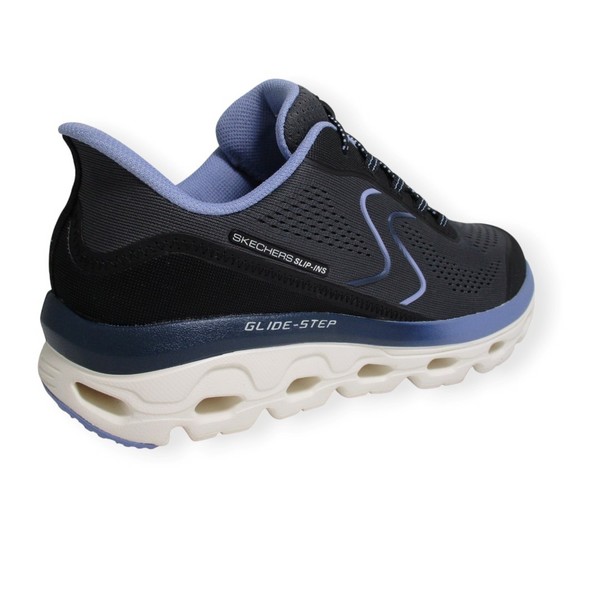 SKECHERS 180272 BKBL GLIDE STEP SOLE