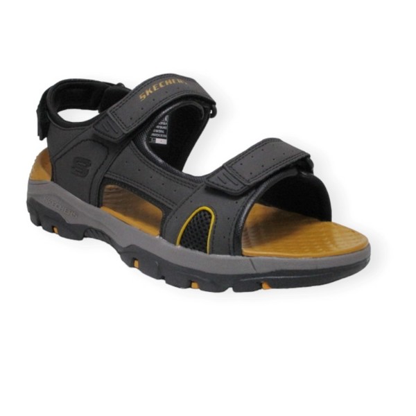 SKECHERS 204106 BLK RELAXED FIT TRESMEN HIRANO