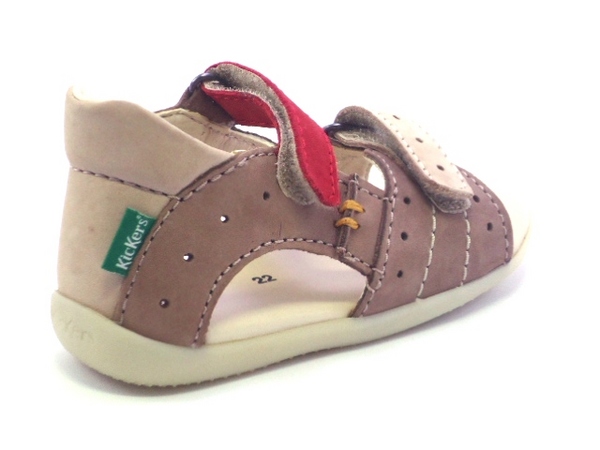 KICKERS BOPING 2 BEIGE ROUGE