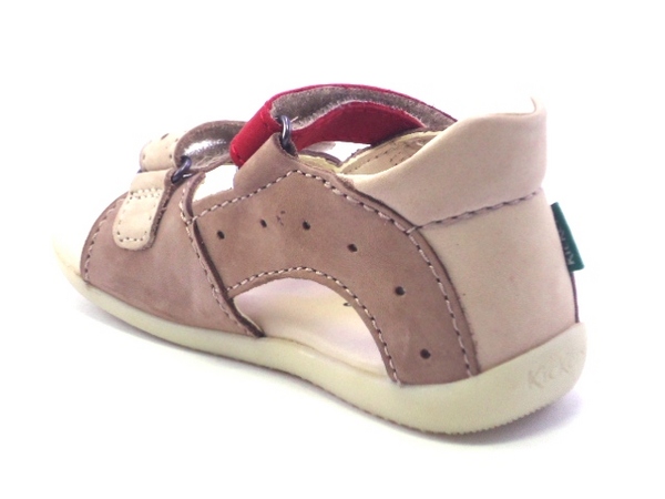 KICKERS BOPING 2 BEIGE ROUGE