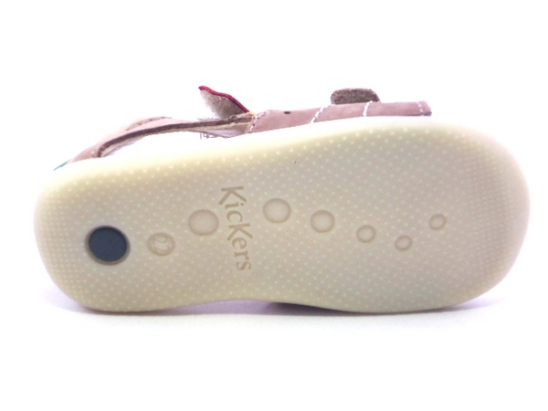 KICKERS BOPING 2 BEIGE ROUGE 6
