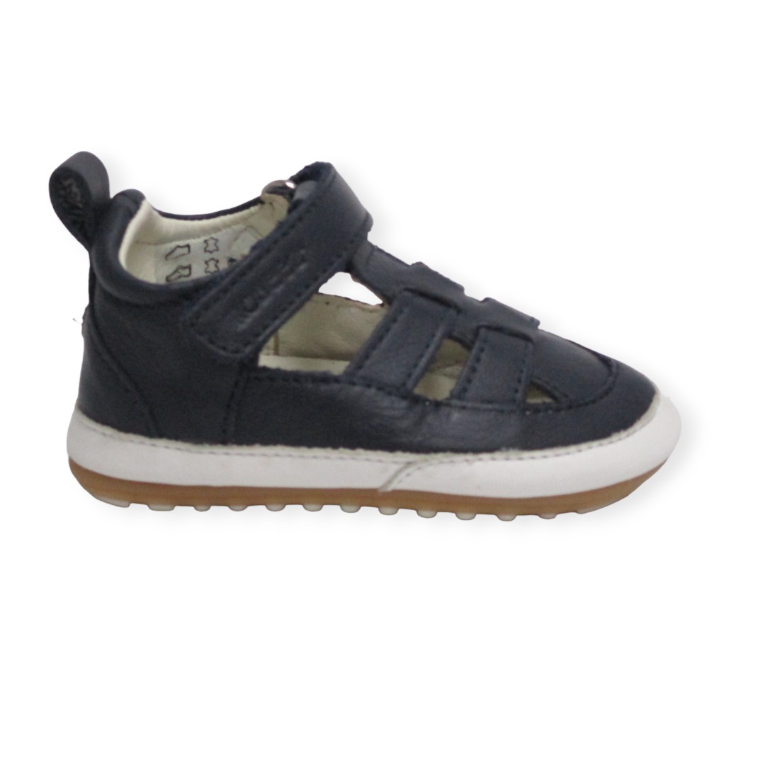 ROBEEZ MINIZ CUIR NAVY.