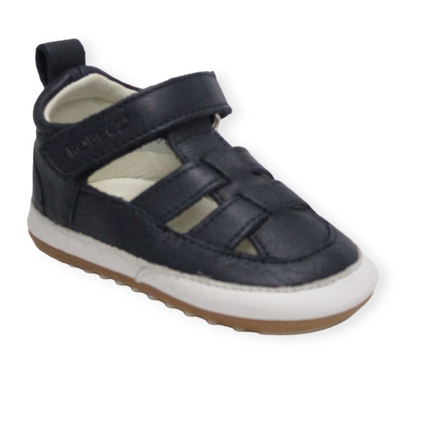 ROBEEZ MINIZ CUIR NAVY.