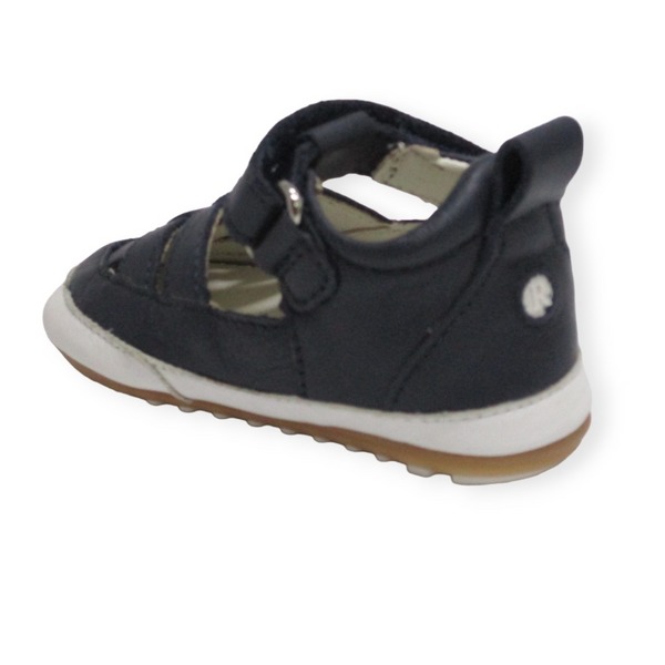 ROBEEZ MINIZ CUIR NAVY.