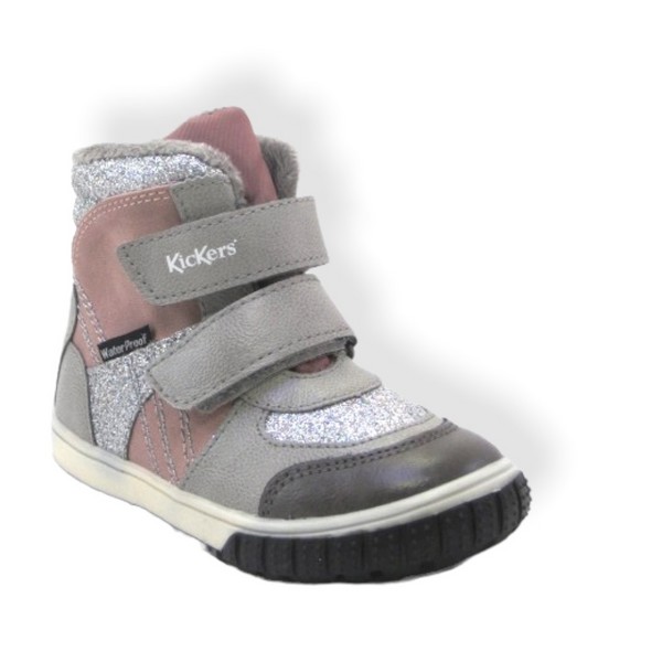 KICKERS 585575 GREY ROSE SITROUILLE WATERPROOF