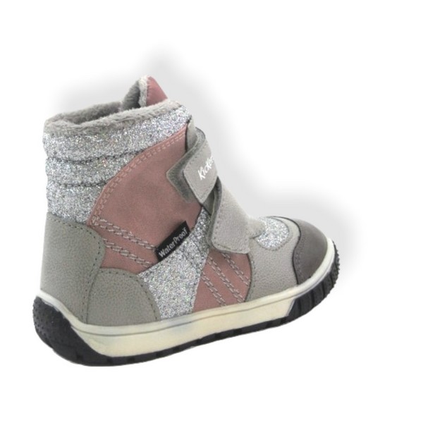 KICKERS 585575 GREY ROSE SITROUILLE WATERPROOF