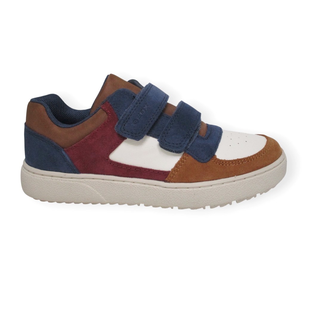 GEOX J56LDA J THELEVEN BOY IVORY BROWN