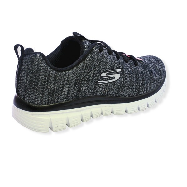 SKECHERS 12614 BKW TWISTED FORTUNE