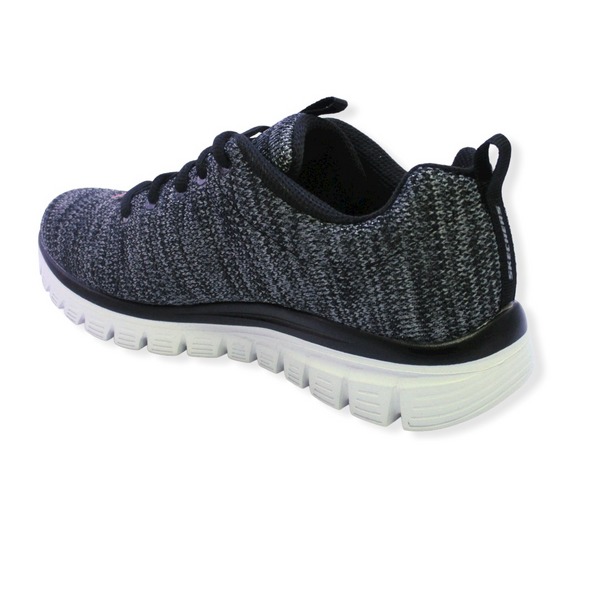 SKECHERS 12614 BKW TWISTED FORTUNE