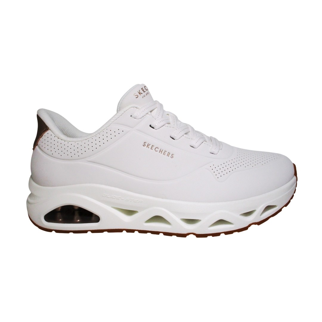 SKECHERS 190113 WHT UNO GLIDE STEP GLIDE ON AIR