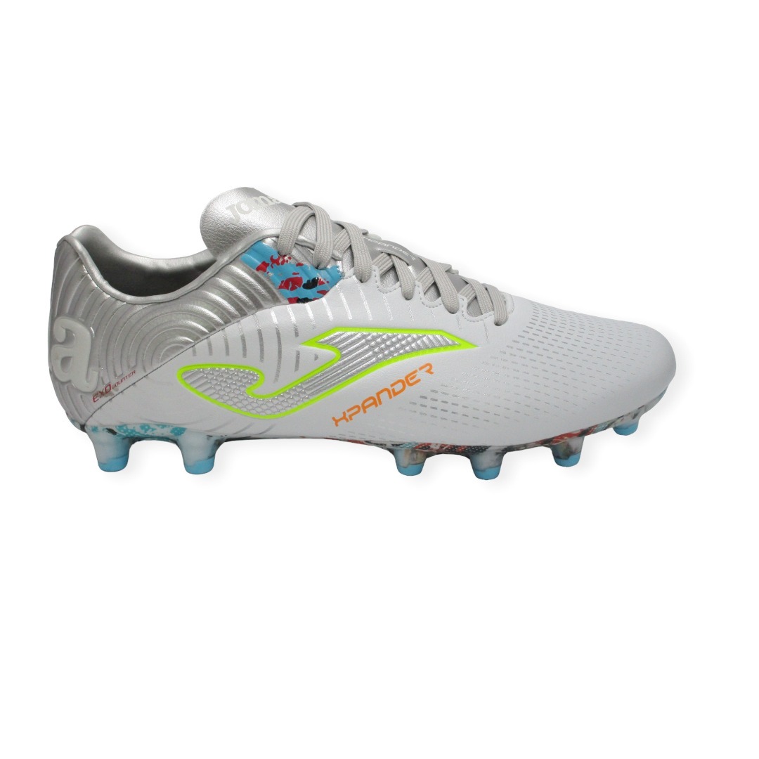 JOMA XPANDER 2323 WHITE SILVER FIRM GROUND FUTBOL
