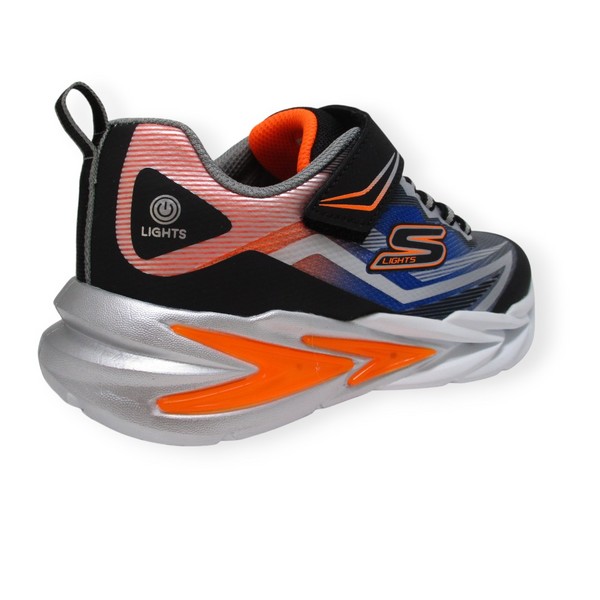 SKECHERS 400139L BKSL FLEX GLOW ULTRA LIGHTS