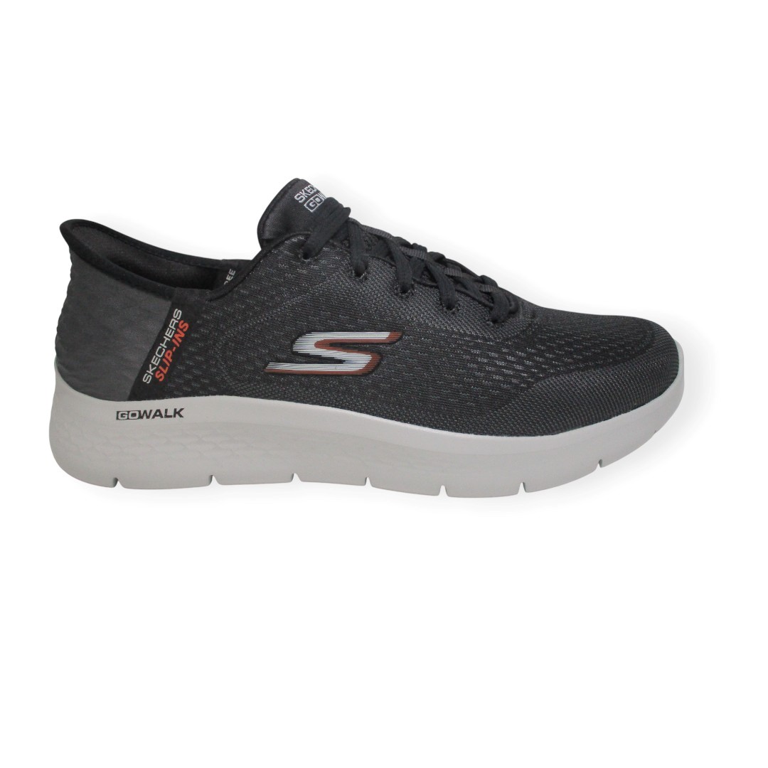 SKECHERS 216505 BKOR SLIP IN GO WALK FLEX