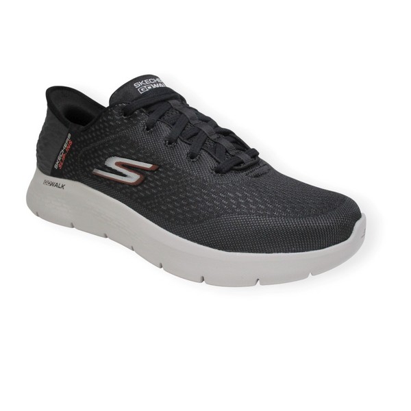 SKECHERS 216505 BKOR SLIP IN GO WALK FLEX