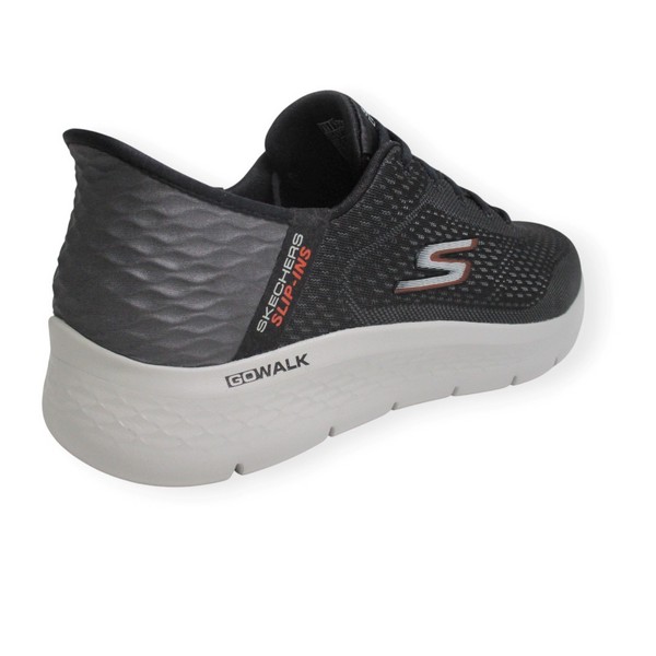 SKECHERS 216505 BKOR SLIP IN GO WALK FLEX
