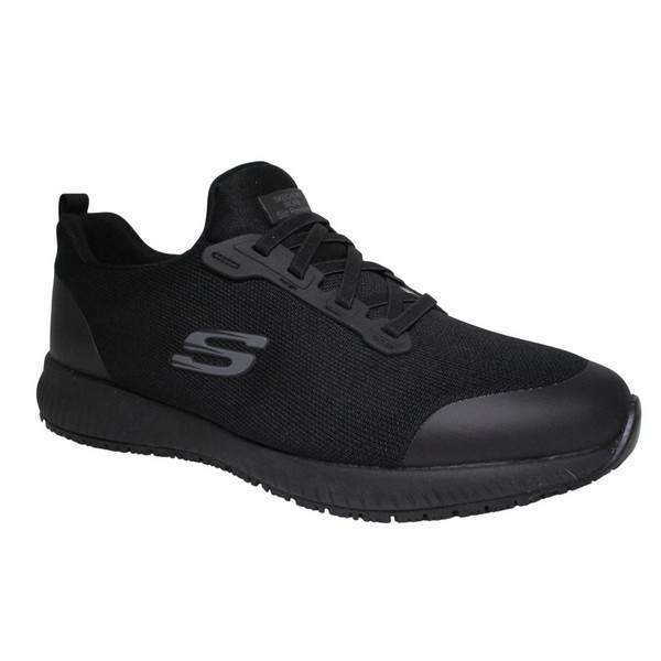 SKECHERS 200051EC BLK WORK SQUAD SR MYTON SLIP IN