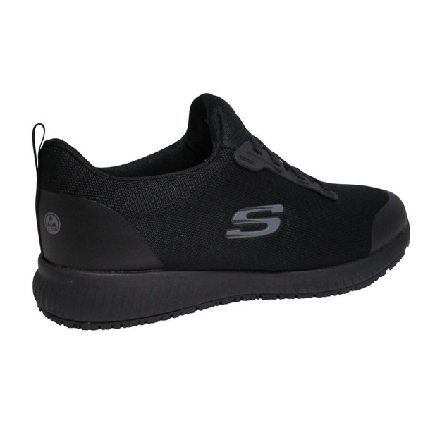 SKECHERS 200051EC BLK WORK SQUAD SR MYTON SLIP IN