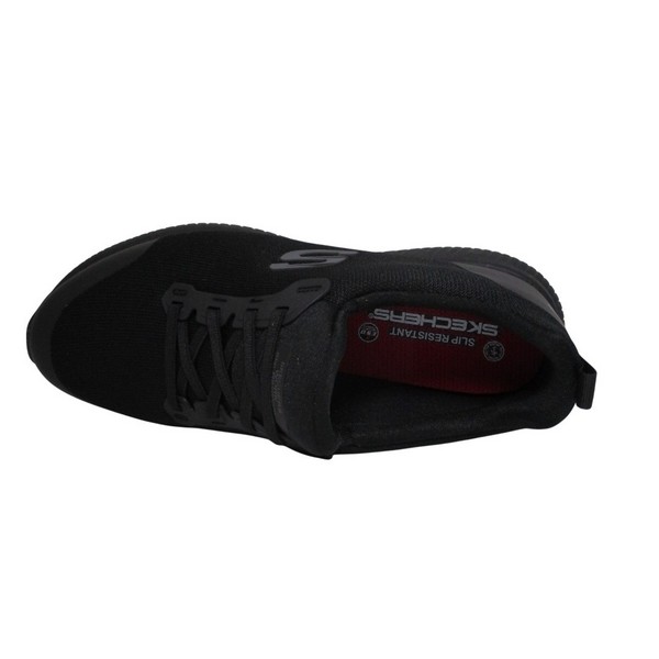 SKECHERS 200051EC BLK WORK SQUAD SR MYTON SLIP IN