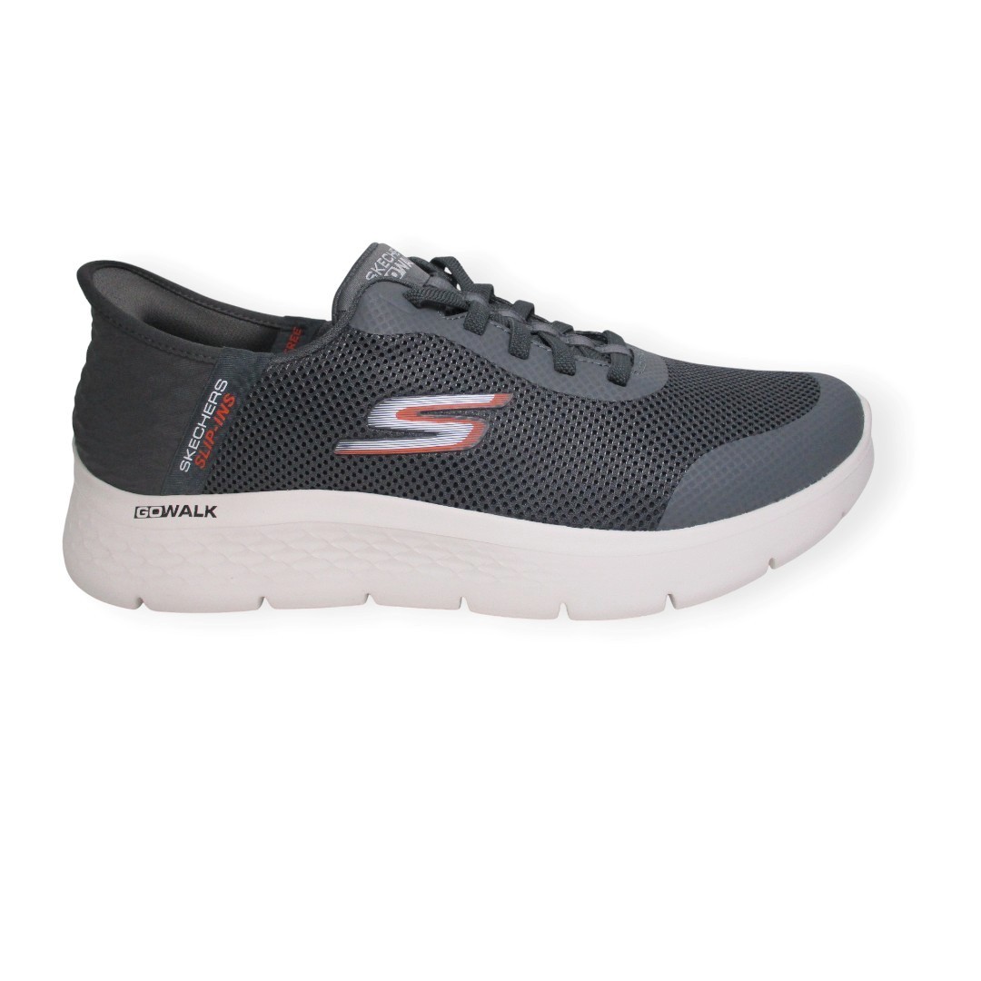 SKECHERS 216234 WW GRY GO WALK FLEX SLIP IN