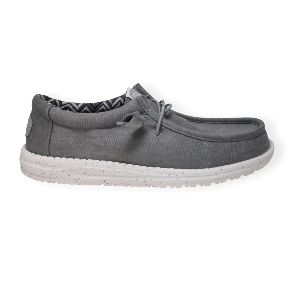 HEY DUDE WALLY CANVAS GREY