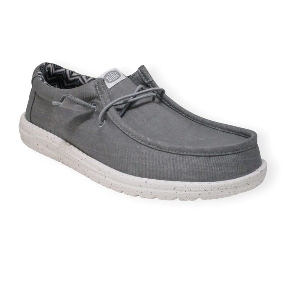 HEY DUDE WALLY CANVAS GREY