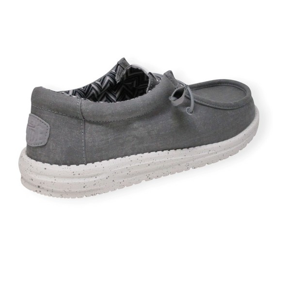 HEY DUDE WALLY CANVAS GREY