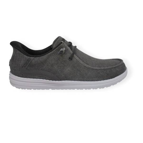 SKECHERS 210959 BKGY RELAXED FIT MELSON SLIP IN