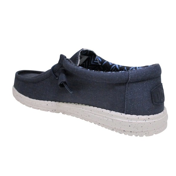 HEY DUDE WALLY STRETCH CANVAS NAVY