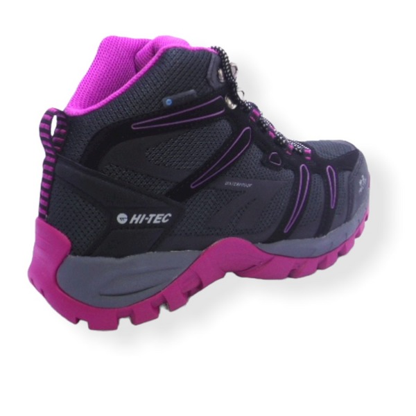 HI-TEC MUFLON HI WOMEN BLACK PURPLE WATERPROOF