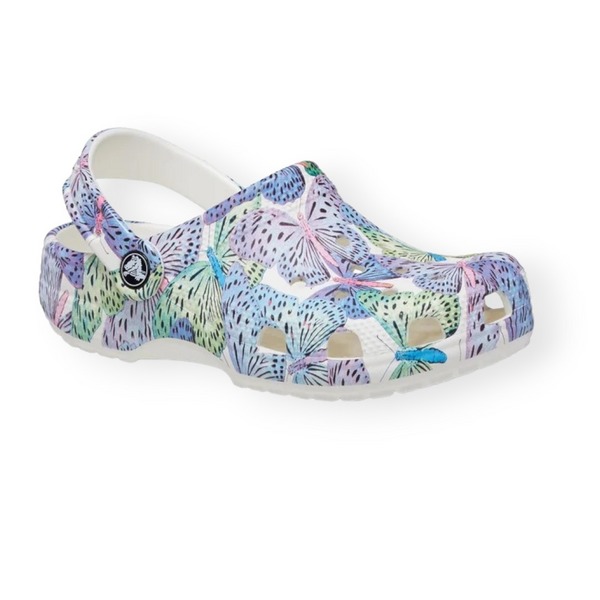CROCS CLASSIC BUTTERFLY CLOG WHITE 208297
