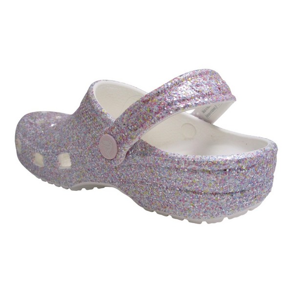 CROCS CLASSIC FANTASY GLITTER CLOG WHITE  212561