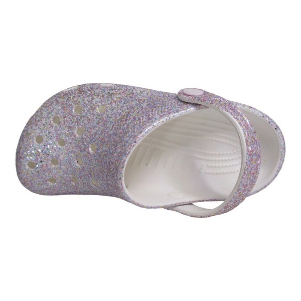 CROCS CLASSIC FANTASY GLITTER CLOG WHITE  212561