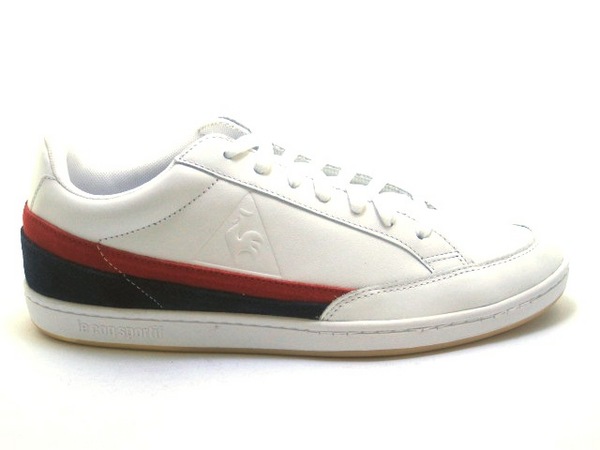 LE COQ SPORTIF COURTCLAY TRICOLORE WHITE KUR02033 29 95