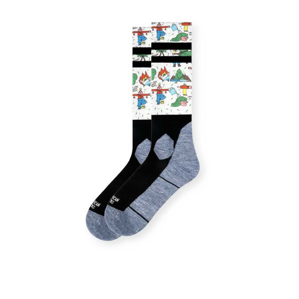 american socks snow leaf me alone as317