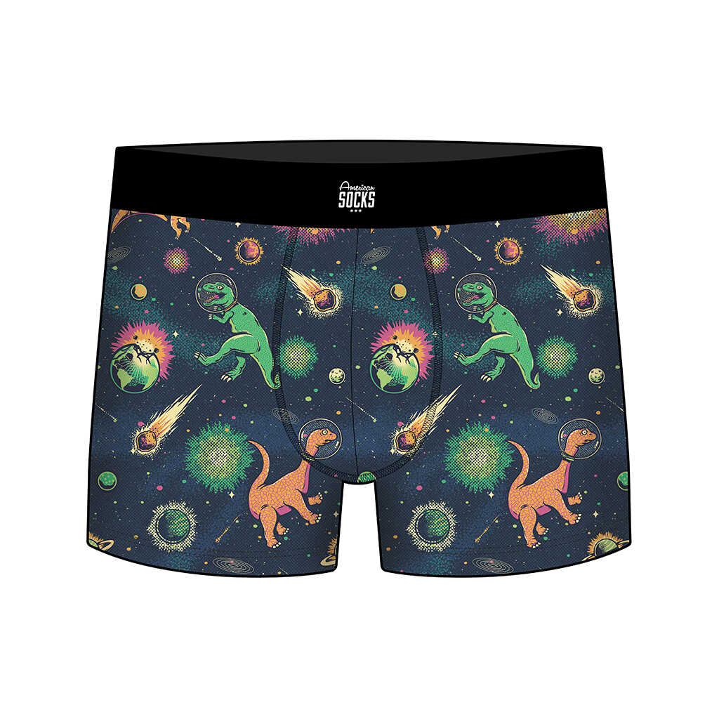 american socks boxer brief space dino